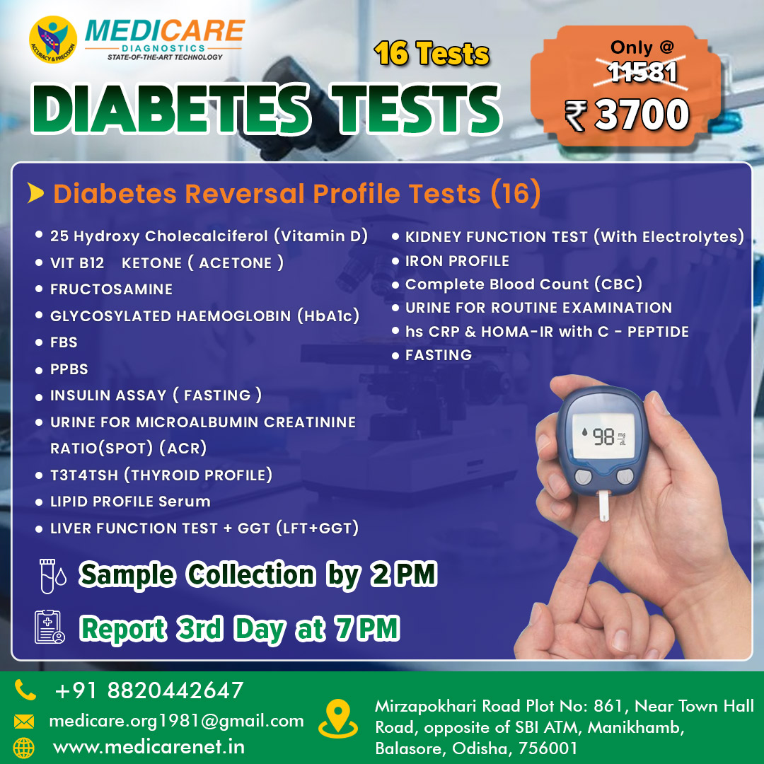 16 Tests DIABETES TESTS